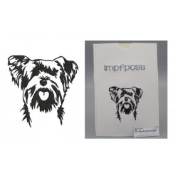 Stickdatei - Yorkie 2 Silhouette